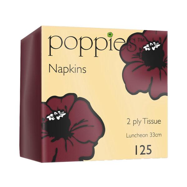 2 Ply 33cm Burgundy Napkins