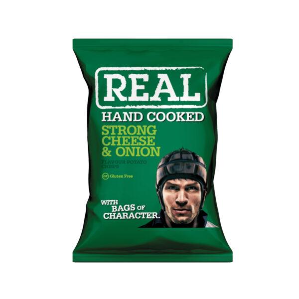 Real Crisps Strong Cheese & Onion