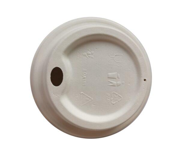 Bagasse Lid for 8oz Cups
