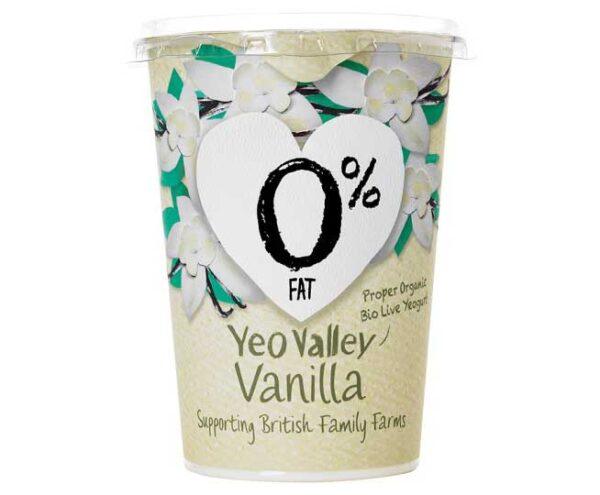 Yeo Valley Organic 0% Fat Vanilla Yogurt