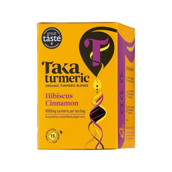 Taka Turmeric Organic Hibiscus & Cinnamon Teabags