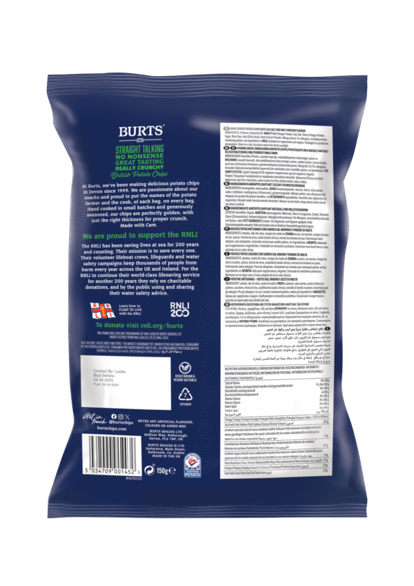 Burts Salt and Vinegar Crisps