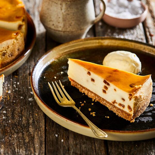 Chefs' Selections Baked Ricotta and Salted Caramel Cheesecake