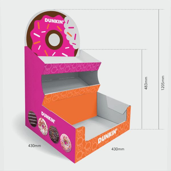 Dunkin Donut Counter Display Unit