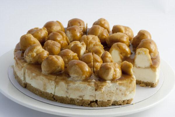 Chantilly Toffee Profiterole Cheesecake