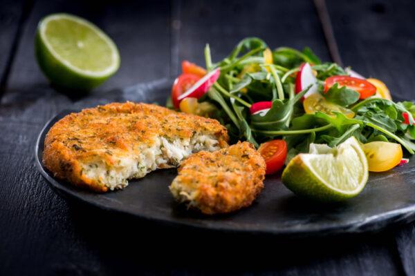 Sea Bass Lime and Ginger Fish Cake