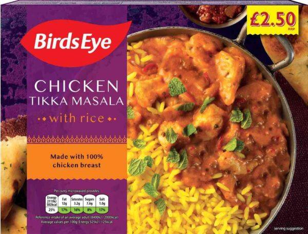 Birds Eye Chicken Tikka Price Marked £2.50