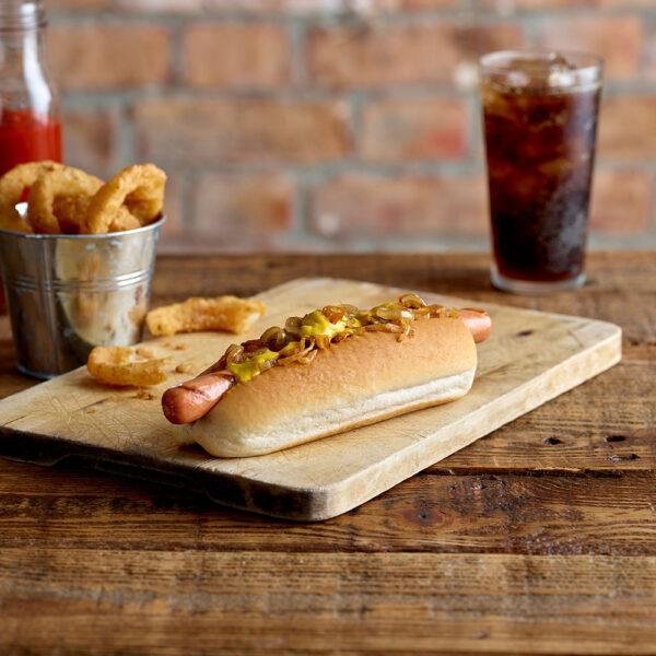 Americana 6.5” Hot Dog Roll Side Slice