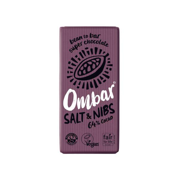 Ombar Organic and Fairtrade Salt and Nibs Raw