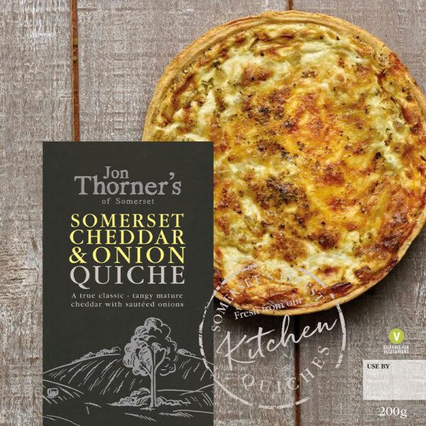 Thorners Cheddar & Onion Quiche Small