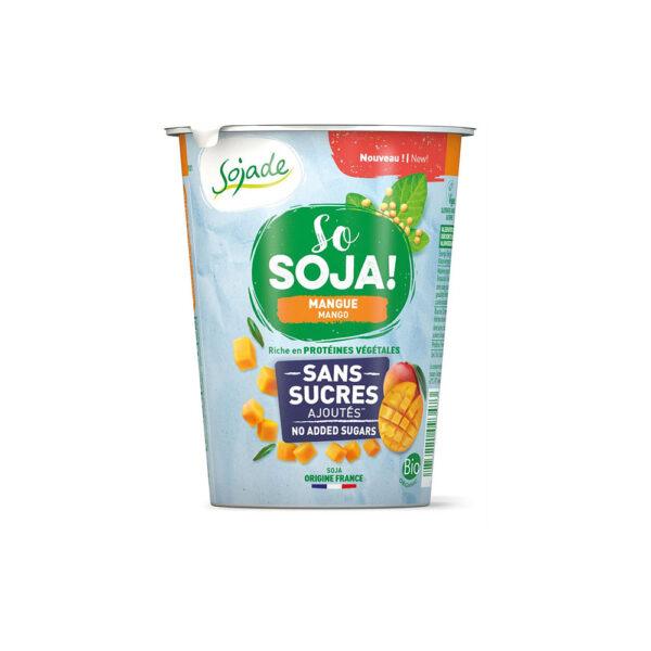 Sojade Organic No added Sugar Mango Soya Yogurt