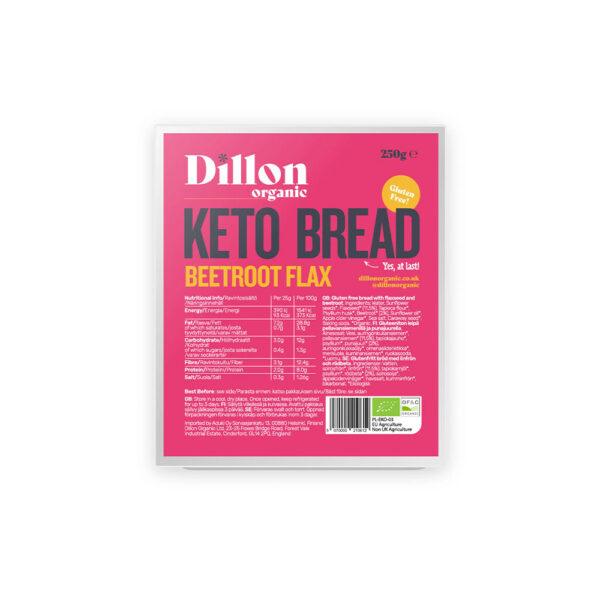 Dillon Organic Beetroot Flax Keto Bread