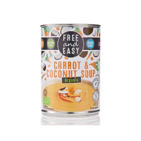 Free & Easy Organic Carrot & Coconut Soup