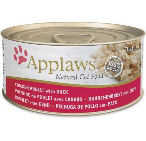 Applaws Natural Wet Cat Food Chicken Duck in Broth Tin