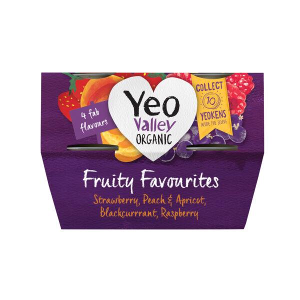 Yeo Valley Organic Mixed Fruit Favourites Yogurt