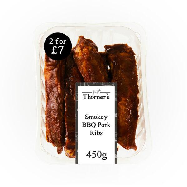 Free Range Smokey BBQ Pork Ribs 2 for £7