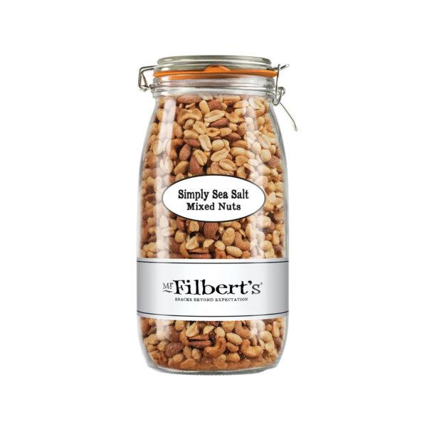Filberts Roasted Peanuts Cashews and Almonds with Sea Salt