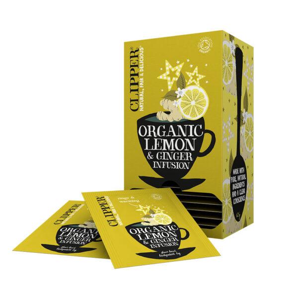 Clipper Organic Lemon and Ginger Tea