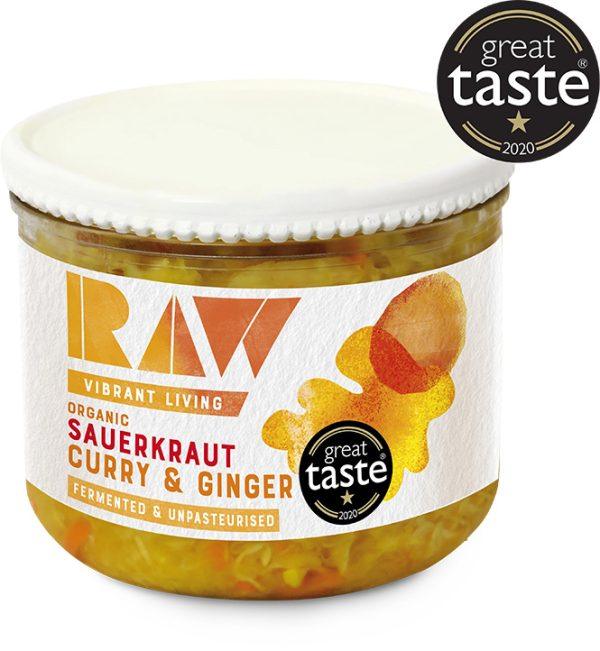 Organic Raw Golden Glow Kraut Curry & Ginger