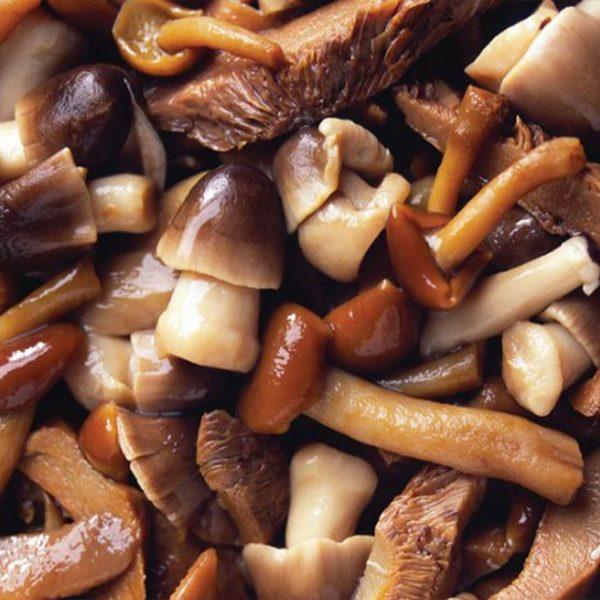 Marinated and Seasoned Wild Mushroom Mix