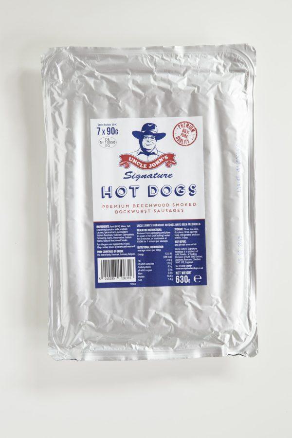 Uncle Johns 9” Hot Dogs 90g