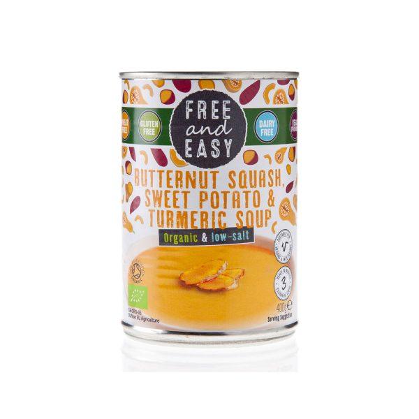 Free & Easy Organic Low Salt Butternut Squash Sweet Potato