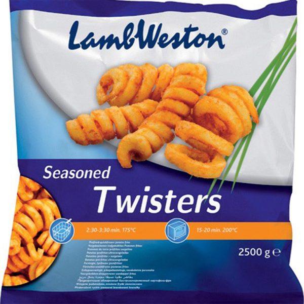 Lamb Weston Seasoned Twisters Skin On