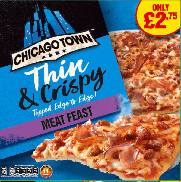 Chicago Town Thin & Crispy Meat Feast Price Marked £2.75
