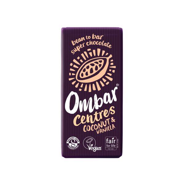 Ombar Organic Coconut and Vanilla Raw Chocolate Centre