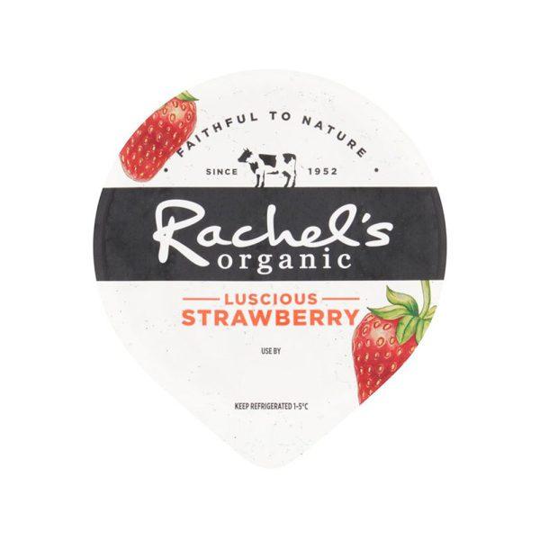 Rachels Organic Luscious Strawberry Biolive Yogurt