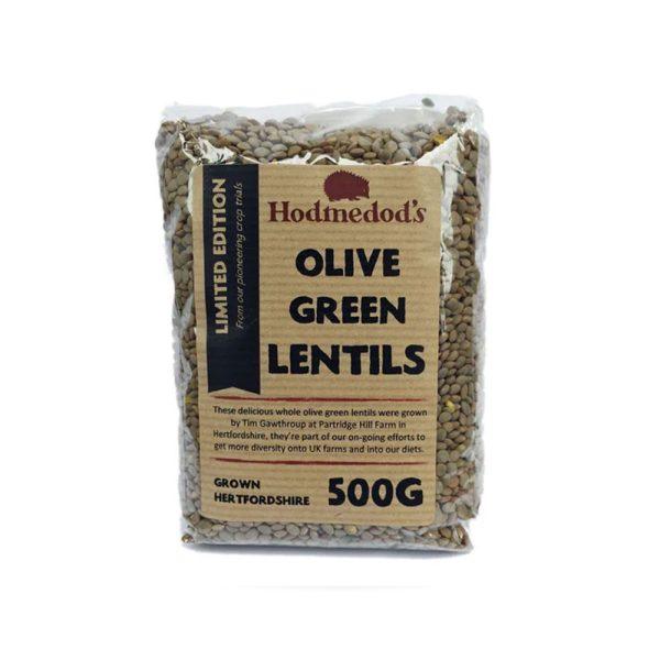 Hodmedods British Grown Olive Green Lentils