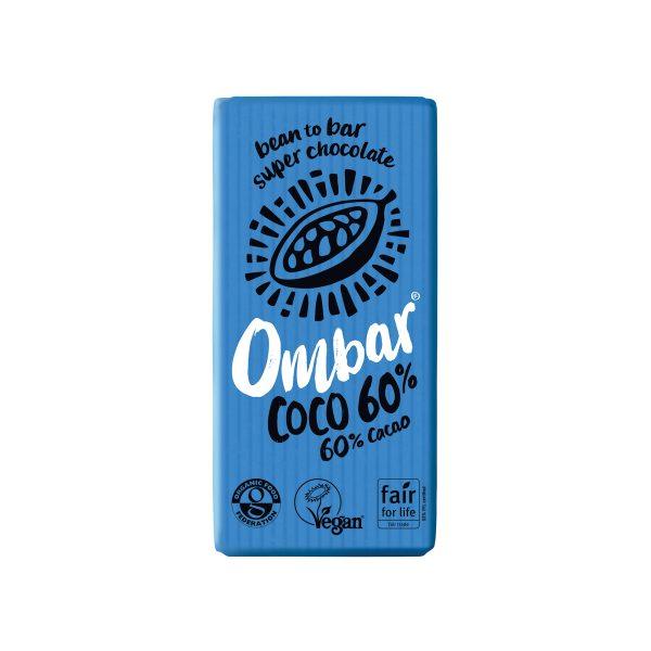 Ombar Organic Coconut 60% Raw Chocolate Bar