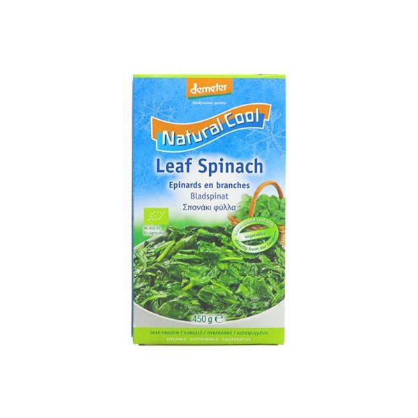 Natural Cool Organic Leaf Spinach