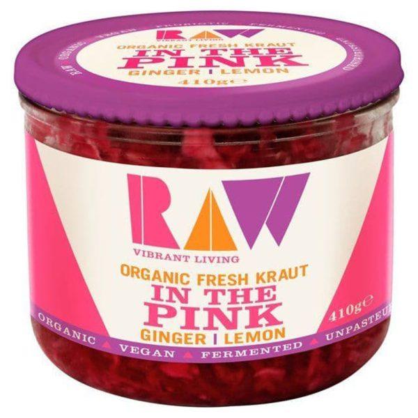 Organic Raw In The Pink Kraut Ginger & Lemon