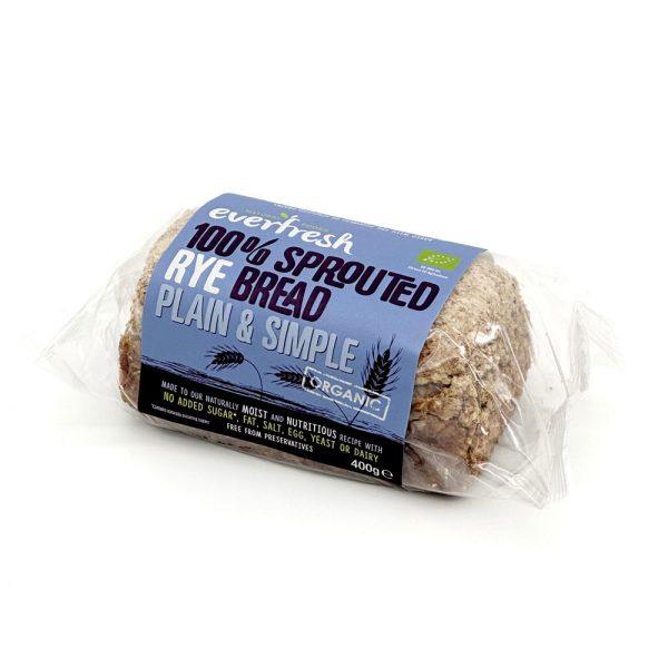 Everfresh Organic 100% Sprouted Rye Bread Plain & Simple