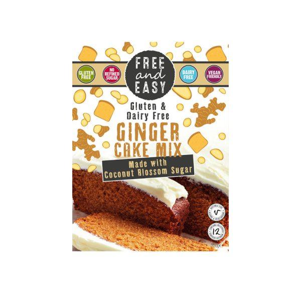 Free & Easy Ginger Cake Mix With Coconut Blossom Sugar