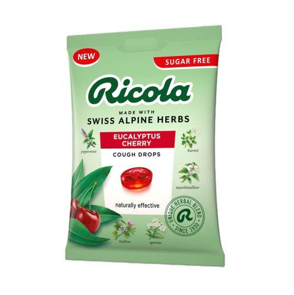 Ricola Eucalyptus Cherry Sugar Free Bag