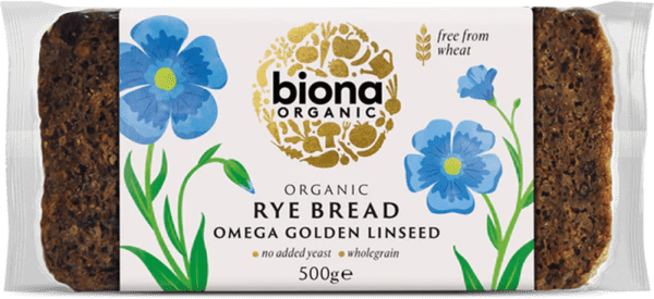 Biona Organic Rye Omega 3 Golden Linseed Bread