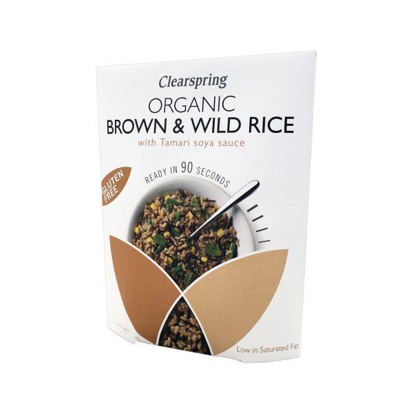 Clearspring Organic Brown & Wild Rice with Tamari Soy Sauce
