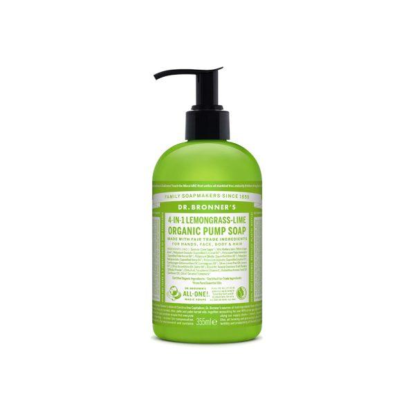 Dr Bronners Lemongrass Lime Pump Soap Organic