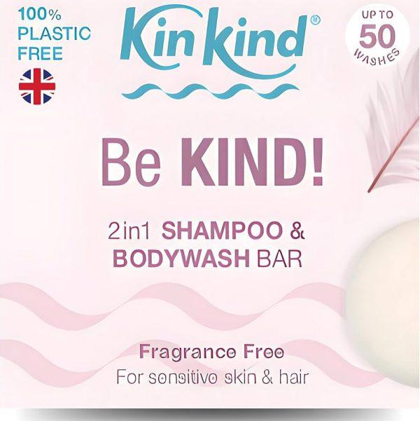 KinKind Be KIind! Fragrance Free Shampoo Bar