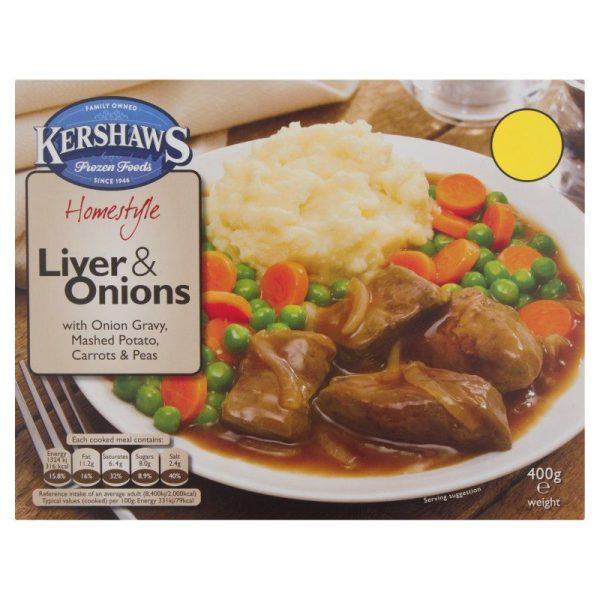 Kershaws Liver & Onions Price Marked £2.75