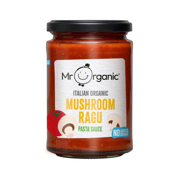 Mr Organic No Added Sugar Mushroom Ragu Pasta Sauce