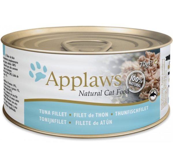 Applaws Natural Wet Cat Food Tuna Fillet in Broth Tin