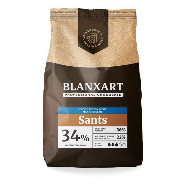 Blanxart Sants 34% Milk Chocolate Callets