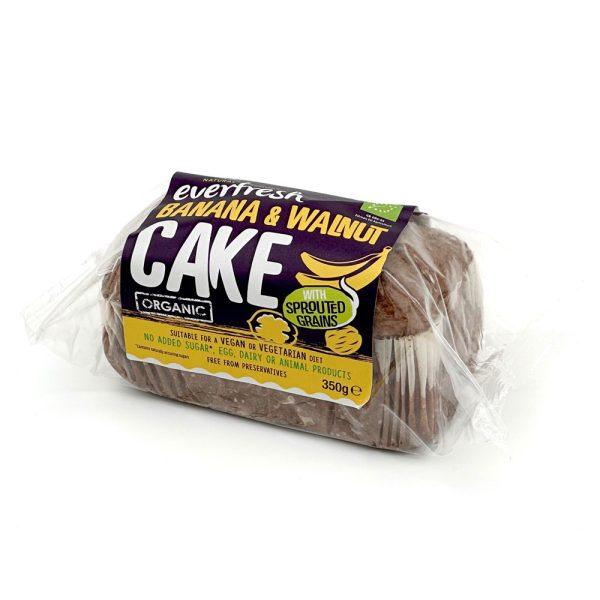 Everfresh Organic Sprouted Banana and Walnut Cake