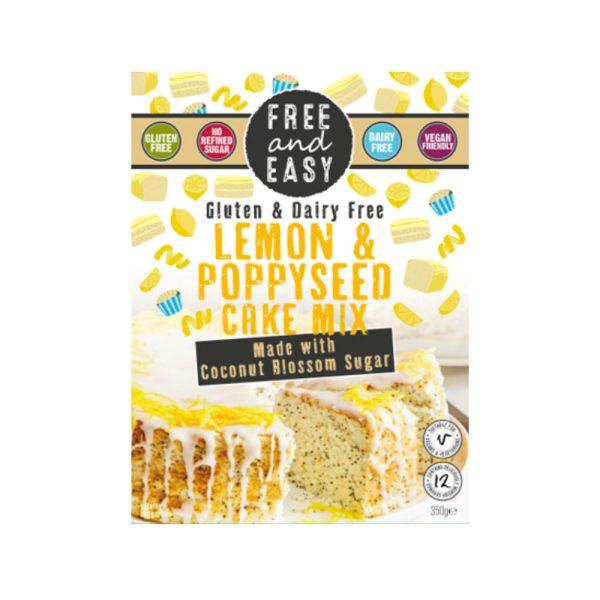 Free & Easy Lemon Poppyseed Cake Mix Grain Coconut sugar