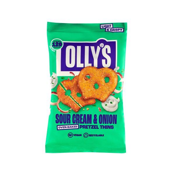 Ollys Pretzel Thins Vegan Sour Cream & Onion