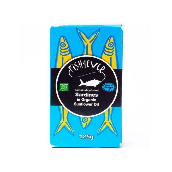 Fish 4 Ever Whole Sardines in Organic Sunflower Oil