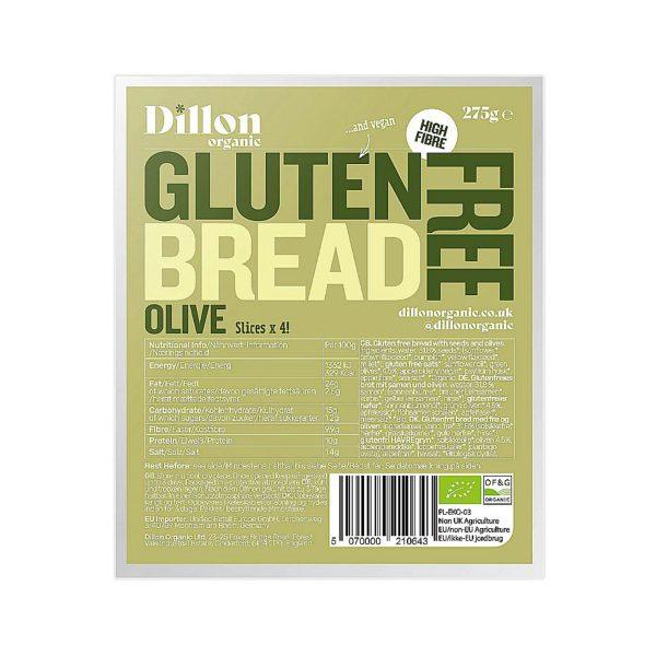 Dillon Organic Olive Sliced Gluten Free Keto Bread